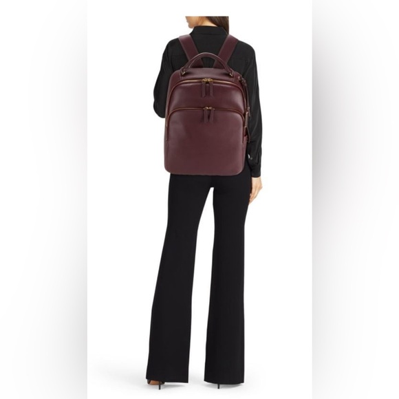 Tumi Gemma Leather Backpack in Cordovan - Picture 2 of 14